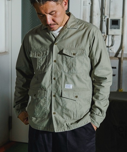 GORDON MILLER(ゴードンミラー)の「GORDON MILLER(ゴードンミラー) C/R バックサテン Military ジャケット(2colors)(20A-GM010)(シャツ/ブラウス・メンズ・タン/オリーブドラブ・L/M)」の11枚目の写真