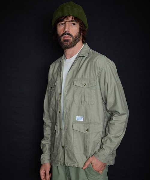 GORDON MILLER(ゴードンミラー)の「GORDON MILLER(ゴードンミラー) C/R バックサテン Military ジャケット(2colors)(20A-GM010)(シャツ/ブラウス・メンズ・タン/オリーブドラブ・L/M)」の6枚目の写真