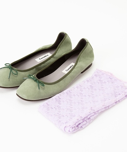 Casselini(キャセリーニ)の「【直営店限定】Casselini(キャセリーニ)バレエシューズ(バレエシューズ・レディース・オレンジ/グリーン・23/24/24.5/23.5)」の12枚目の写真
