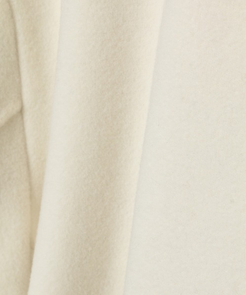 ADAM ET ROPE'(アダムエロペ)の「オーバーチェスターコート(チェスターコート・レディース・ブラック/オフホワイト/キャメル・FREE)」の20枚目の写真