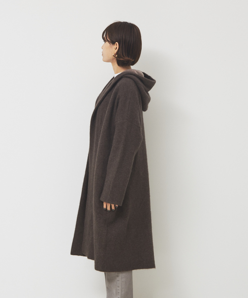 Rouge vif（ルージュヴィフ）の「フォックス混接結ニットコート 