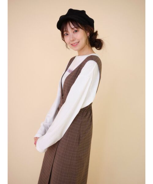 Now me. by NYLON JAPAN(ナウミーバイナイロンジャパン)の「ジャンパースカート(スカート・レディース・ブラック/その他・FREE)」の11枚目の写真