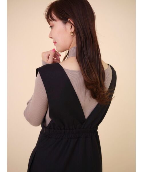 Now me. by NYLON JAPAN(ナウミーバイナイロンジャパン)の「ジャンパースカート(スカート・レディース・ブラック/その他・FREE)」の3枚目の写真