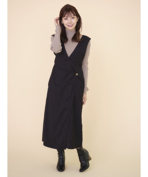 Now me. by NYLON JAPAN(ナウミーバイナイロンジャパン)の「ジャンパースカート(スカート・レディース・ブラック/その他・FREE)」の2枚目の写真