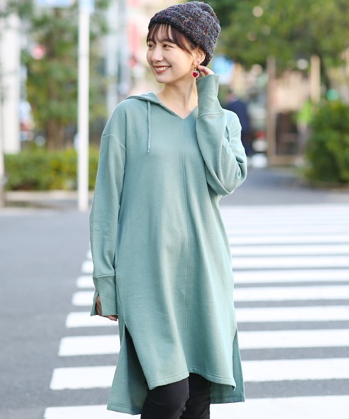 セール 裏起毛フードワンピース ワンピース チチカカ チチカカ のファッション通販 Zozotown