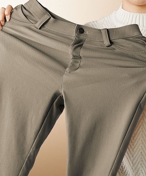 BELLUNA PLUS(ベルーナ)の「裏起毛ストレッチブーツカットパンツ股下63cm(その他パンツ・レディース・モカ/グレー系その他/ライトグレー/ブラック/グレー系その他2/ベージュ/ブラウン/パープル系・MEDIUM/SMALL/LARGE/X-LARGE)」の16枚目の写真