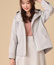 INTERPLANET | マイクロピーチクロスフード付ショートコート(マウンテンパーカー)