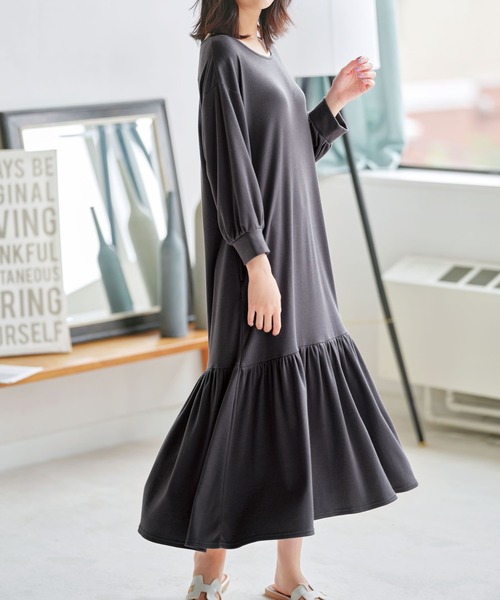 リラックスフレアワンピース ルームウェアやラウンジウェアとして使いやすい ルームワンピース Lingerie By Geera ランジェリーバイジーラ のファッション通販 Zozotown