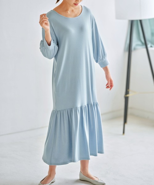 リラックスフレアワンピース ルームウェアやラウンジウェアとして使いやすい ルームワンピース Lingerie By Geera ランジェリーバイジーラ のファッション通販 Zozotown