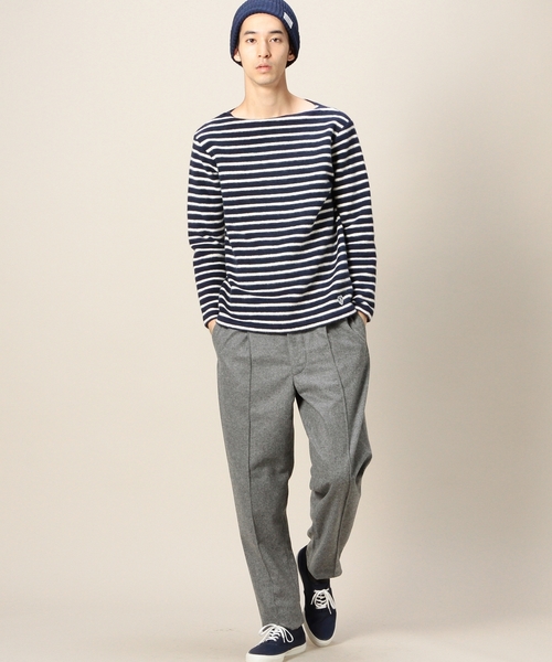 BEAUTY&YOUTH UNITED ARROWS(ビューティーアンドユースユナイテッドアローズ)の「<ORCIVAL> FLEECY BORDER/カットソー ◆(Tシャツ/カットソー・メンズ・ベージュ/ネイビー・4/3/5)」の12枚目の写真