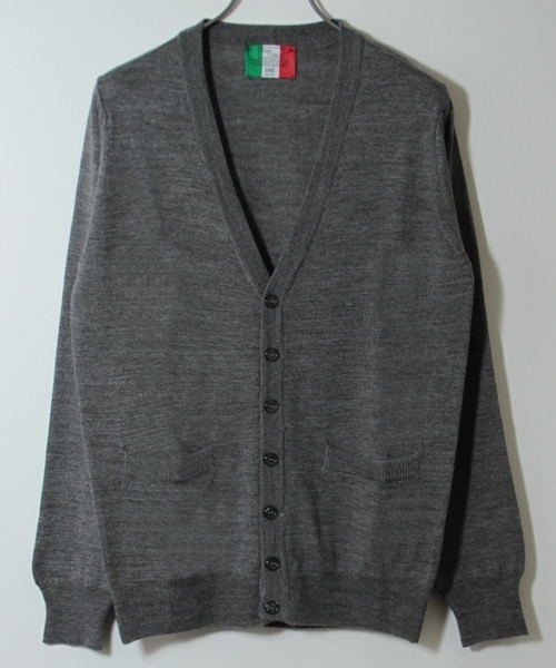 HARE(ハレ)の「イタリーニットカーディガン【HARE】(カーディガン/ボレロ・メンズ・グレー/カーキ/ネイビー/ボルドー・SMALL/MEDIUM)」の2枚目の写真