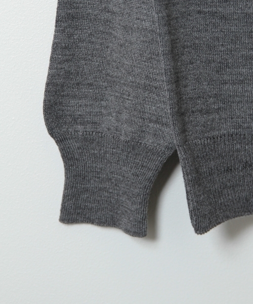 HARE(ハレ)の「イタリーニットカーディガン【HARE】(カーディガン/ボレロ・メンズ・グレー/カーキ/ネイビー/ボルドー・SMALL/MEDIUM)」の7枚目の写真