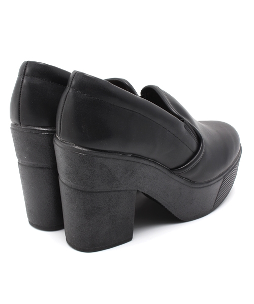 one after another NICE CLAUP（ワンアフターアナザーナイスクラップ）の「【ナイスクラップ】厚底ヒールパンプス（その他シューズ・レディース・ネイビー/カモフラージュ/ブラック・MEDIUM/SMALL/LARGE）」の6枚目の写真