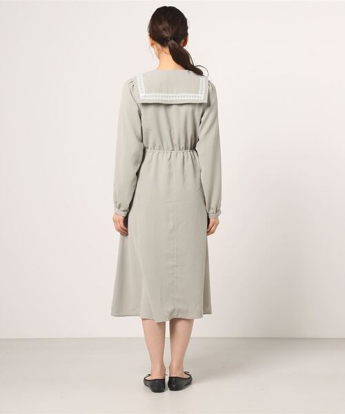 WEGO（ウィゴー）の「WEGO/レースラインセーラーワンピース（ワンピース・レディース・グリーン系その他/ライトベージュ・FREE）」の10枚目の写真