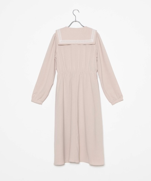 WEGO（ウィゴー）の「WEGO/レースラインセーラーワンピース（ワンピース・レディース・グリーン系その他/ライトベージュ・FREE）」の9枚目の写真