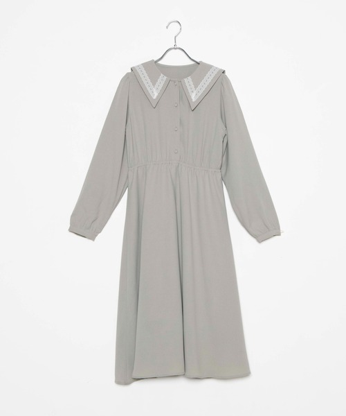 WEGO（ウィゴー）の「WEGO/レースラインセーラーワンピース（ワンピース・レディース・グリーン系その他/ライトベージュ・FREE）」の16枚目の写真