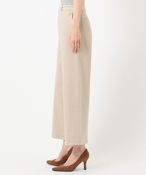 J.PRESS(ジェイプレス)の「【洗える】8.4oz ピースダイストレッチ ワイドパンツ(その他パンツ・レディース・ベージュ系・9/7/13/11)」の13枚目の写真