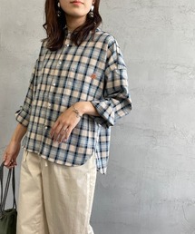 [UNIVERSAL OVERALL/ユニバーサルオーバーオール] 別注 ビッグシルエットバンドカラーシャツ