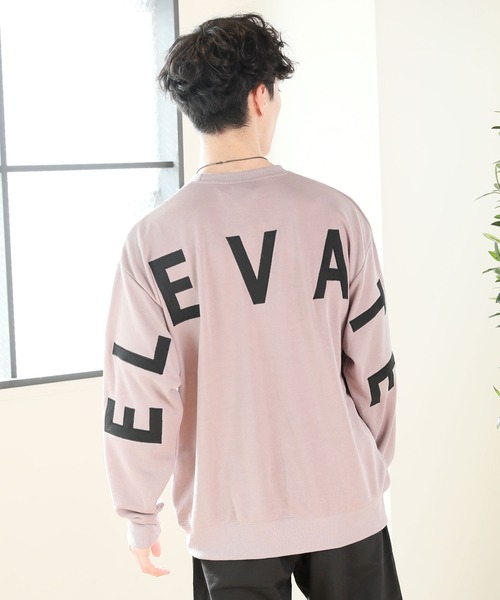 TopIsm（トップイズム）の「【2021 】ワイドシルエット バックロゴ入り スウェット（Tシャツ/カットソー・メンズ・ベージュ/アイボリー/ブラック/グレー系その他・L/LL/M）」の3枚目の写真