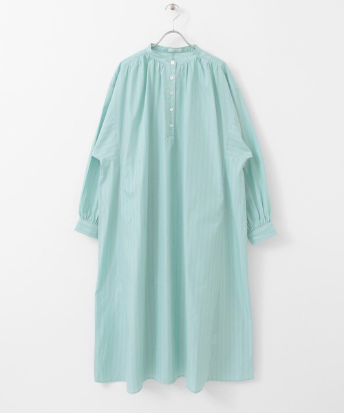 ITEMS URBANRESEARCH（アイテムズ アーバンリサーチ）の「マルチストライプシャツワンピース（シャツワンピース・レディース・ピンク/ブルー/グリーン・FREE）」の7枚目の写真