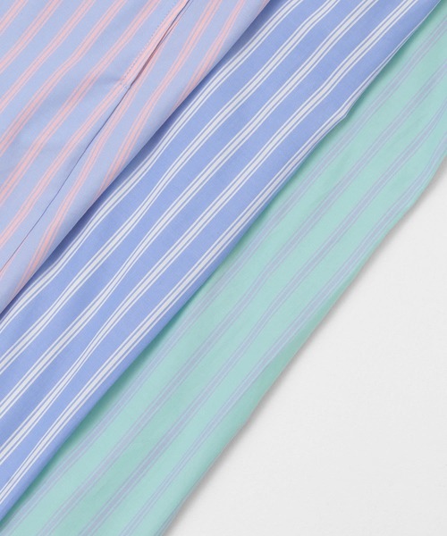 ITEMS URBANRESEARCH（アイテムズ アーバンリサーチ）の「マルチストライプシャツワンピース（シャツワンピース・レディース・ピンク/ブルー/グリーン・FREE）」の21枚目の写真