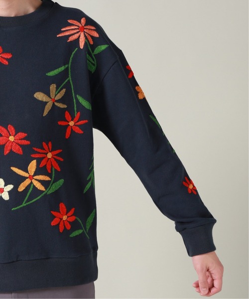 niche.（ニッチ）の「【niche. / ニッチ】Flower Embroidery クルーネックスウェット-ALL Over（スウェット・メンズ・ダークブルー・X-LARGE/MEDIUM/LARGE）」の5枚目の写真