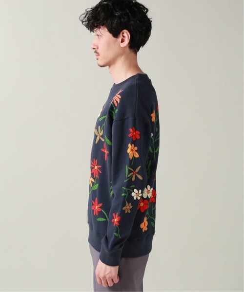 niche.（ニッチ）の「【niche. / ニッチ】Flower Embroidery クルーネックスウェット-ALL Over（スウェット・メンズ・ダークブルー・X-LARGE/MEDIUM/LARGE）」の8枚目の写真