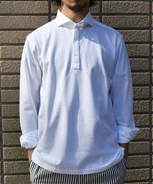 【美品】SHIPS（シップス）ALBINI 32ゲージ カノコポロシャツ セール】SHIPS：ALBINI 32ゲージ カノコ無地 ポロシャツ