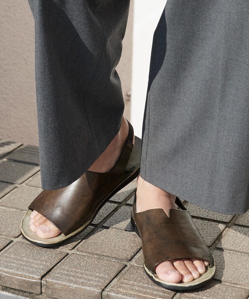 BRADOR（ブラドール）の「BRADOR/ブラドール MENS LEATHER SANDALS 46-777-2S サンダル/レザーサンダル 2026年 夏 夏服（サンダル・メンズ・ブラック/ブラウン/キャメル/ダークブラウン/ダークオリーブ・40/41/42）」の4枚目の写真