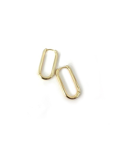 marjour（マージュール）の「VERTICAL HOOP PIERCE（ピアス（両耳用）・レディース・シルバー/ゴールド・FREE）」の3枚目の写真