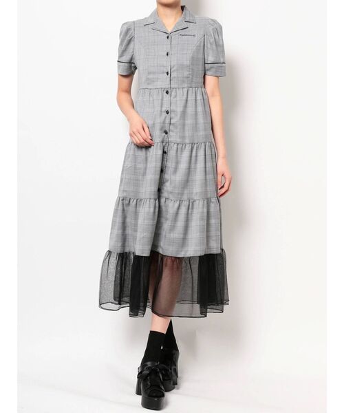 EATME（イートミー）の「ヘムチュールマキシワンピース【ティアード】（ワンピース・レディース・ブラック/ピンク/その他1・SMALL/MEDIUM）」の5枚目の写真