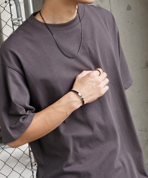 SBG（エスビー）の「SBG 平打ちプレーンバングル（バングル/リストバンド・メンズ・ブラック/シルバー/ゴールド/ピンクゴールド・#4/#6）」の11枚目の写真