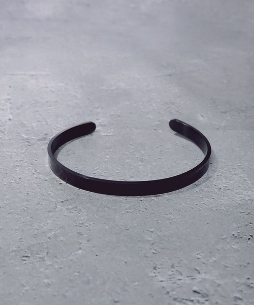 SBG（エスビー）の「SBG 平打ちプレーンバングル（バングル/リストバンド・メンズ・ブラック/シルバー/ゴールド/ピンクゴールド・#4/#6）」の18枚目の写真