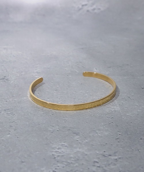 SBG（エスビー）の「SBG 平打ちプレーンバングル（バングル/リストバンド・メンズ・ブラック/シルバー/ゴールド/ピンクゴールド・#4/#6）」の16枚目の写真