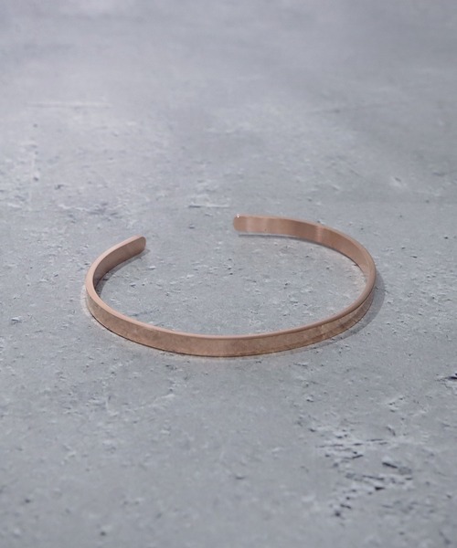 SBG（エスビー）の「SBG 平打ちプレーンバングル（バングル/リストバンド・メンズ・ブラック/シルバー/ゴールド/ピンクゴールド・#4/#6）」の13枚目の写真