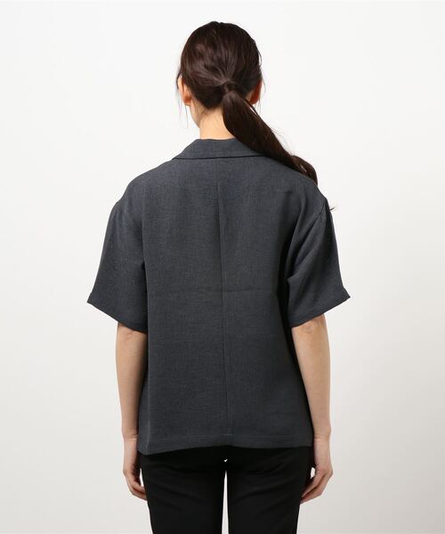 LOWRYS FARM　ダークグレー　Wメッシュジャケシャツ LOWRYS FARM（ローリーズファーム）の「メッシュWジャケシャツ