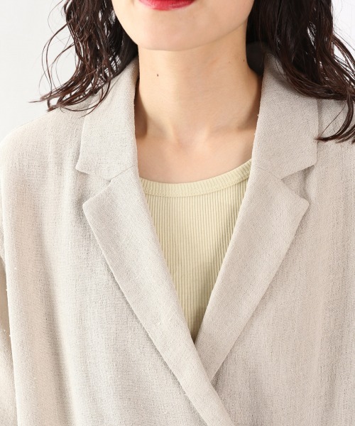 LOWRYS FARM　ダークグレー　Wメッシュジャケシャツ cz5604-01_1.jpg
