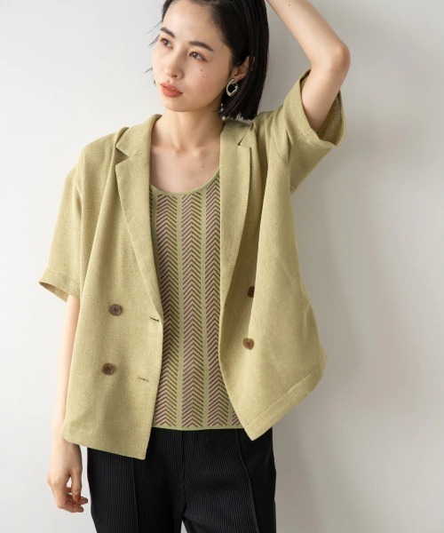 LOWRYS FARM（ローリーズファーム）の「メッシュWジャケシャツ