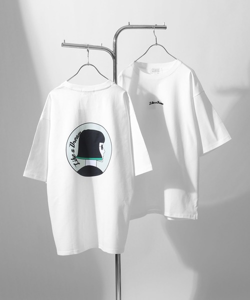 TIMELY WARNING（タイムリーワーニング）の「アソートプリントBIGTシャツ（Tシャツ/カットソー・メンズ・ブラック系7/ミント/ホワイト系3/ブルー系/ピンク系4/ホワイト系6/グリーン系3/ブルー系2/ホワイト系/ブルー系8/グリーン系5/グリーン系7/ブラック系8/ブラック/ブラック系2/ピンク系1/ホワイト系4/ホワイト系5/ホワイト系1/ブルー系6・MEDIUM/LARGE/X-LARGE）」の5枚目の写真