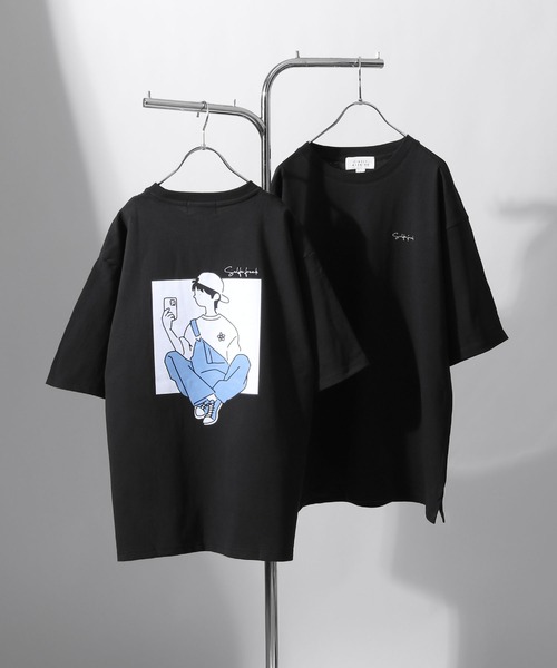 TIMELY WARNING（タイムリーワーニング）の「アソートプリントBIGTシャツ（Tシャツ/カットソー・メンズ・ブラック系7/ミント/ホワイト系3/ブルー系/ピンク系4/ホワイト系6/グリーン系3/ブルー系2/ホワイト系/ブルー系8/グリーン系5/グリーン系7/ブラック系8/ブラック/ブラック系2/ピンク系1/ホワイト系4/ホワイト系5/ホワイト系1/ブルー系6・MEDIUM/LARGE/X-LARGE）」の8枚目の写真