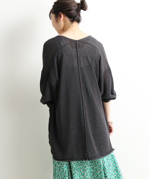 SLOBE IENA(スローブイエナ)の「テープヤーンニットカーディガン【手洗い可能】◆(カーディガン/ボレロ・レディース・ホワイト/グレー/ベージュ・FREE)」の18枚目の写真