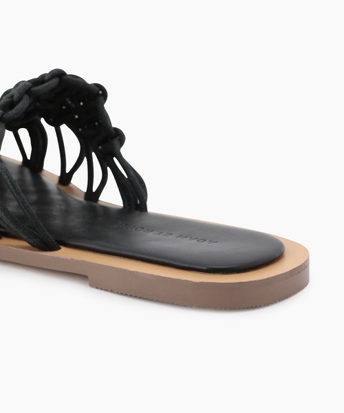 ADAM ET ROPE'（アダムエロペ）の「マクラメフラットサンダル（サンダル・レディース・ブラック/ベージュ/オフホワイト・23.5cm/24.5cm/23.0cm/24.0cm）」の17枚目の写真