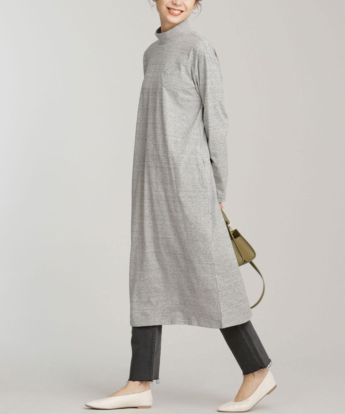 MUVEIL(ミュベール)の「MUVEIL/ハートパッチワンピース(ワンピース・レディース・グレー・38)」の6枚目の写真