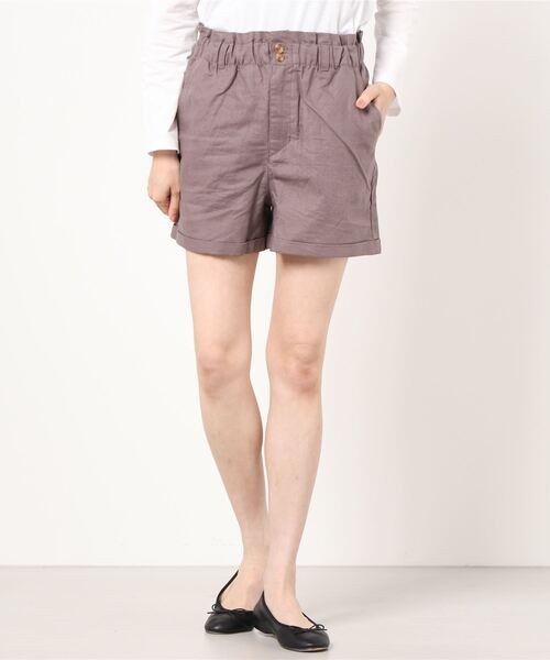 GAP(ギャップ)の「リネン混 ストレート カジュアルショートパンツ(その他パンツ・レディース・ホワイト/ブラウン/グリーン・0/2/00/000/4/6/8)」の13枚目の写真