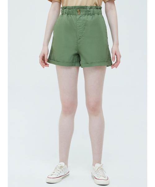 GAP(ギャップ)の「リネン混 ストレート カジュアルショートパンツ(その他パンツ・レディース・ホワイト/ブラウン/グリーン・0/2/00/000/4/6/8)」の4枚目の写真