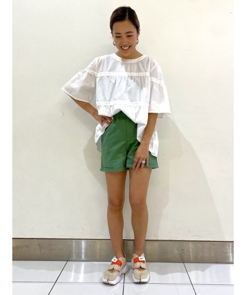 GAP(ギャップ)の「リネン混 ストレート カジュアルショートパンツ(その他パンツ・レディース・ホワイト/ブラウン/グリーン・0/2/00/000/4/6/8)」の10枚目の写真