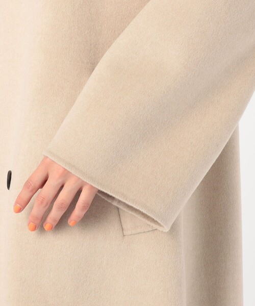 GALERIE VIE ウールダブルフェイス カラーレストレンチコート ベージュ GALERIE VIE（ギャルリー ヴィー）の「ウールダブルフェイス