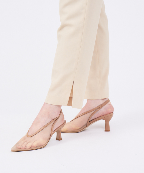 qualite(カリテ)の「【セットアップ対応】シャドーチェックパンツ(スラックス・レディース・ベージュ/チャコールグレー・36/40/34/38)」の9枚目の写真