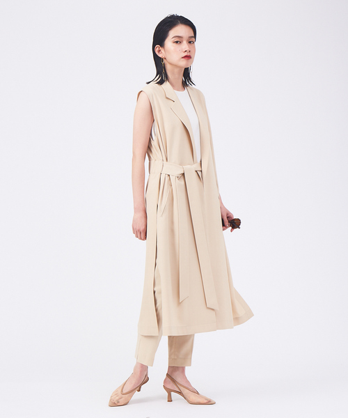 qualite(カリテ)の「【セットアップ対応】シャドーチェックパンツ(スラックス・レディース・ベージュ/チャコールグレー・36/40/34/38)」の15枚目の写真