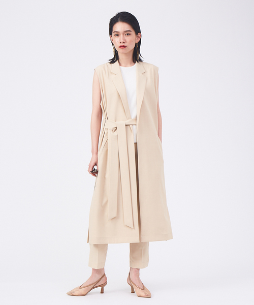 qualite(カリテ)の「【セットアップ対応】シャドーチェックパンツ(スラックス・レディース・ベージュ/チャコールグレー・36/40/34/38)」の16枚目の写真